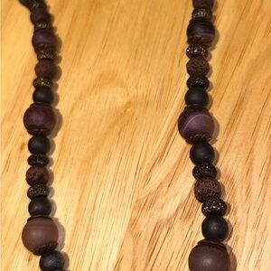 Elegant Purple Beaded Necklace